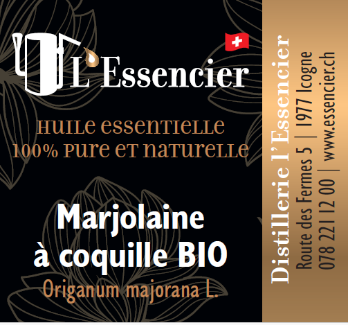 Huile essentielle de Marjolaine à Coquille